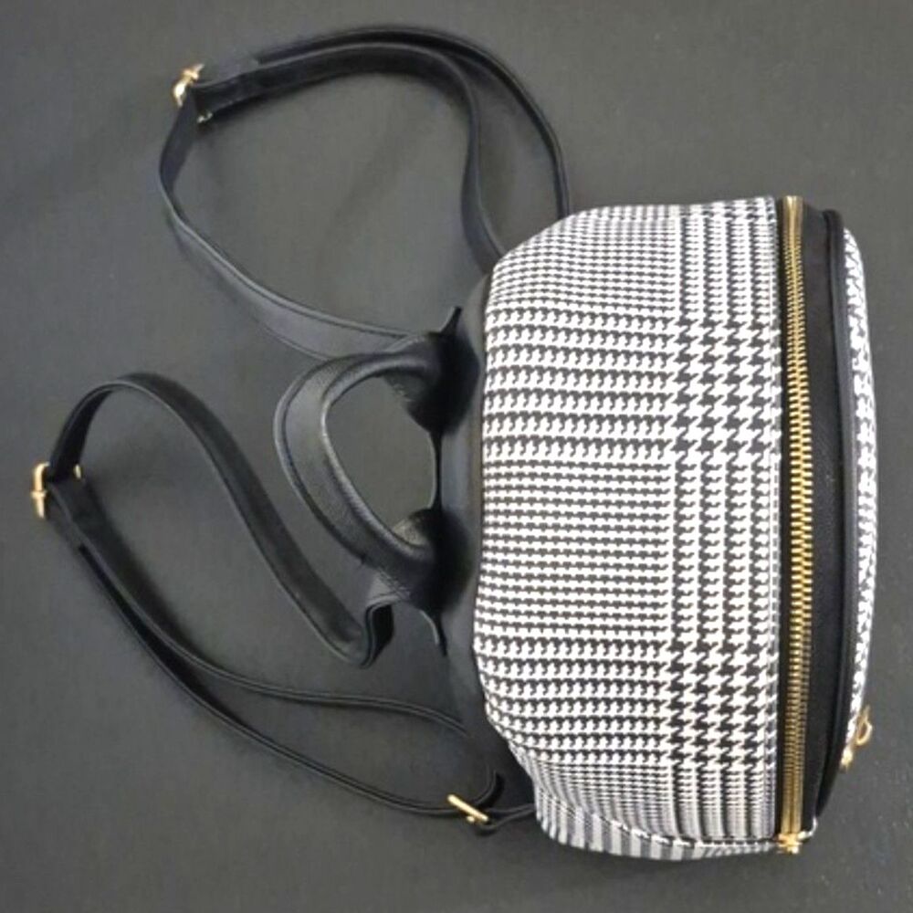 Icing Backpack Mini Stylish Houndstooth Black And… - image 3